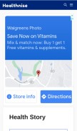 How healthnise.com looks like on a mobile device such as an iPhone.