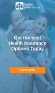 How healthplanrate.com looks like on a mobile device such as an iPhone.