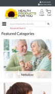 How healthproductsforyou.com looks like on a mobile device such as an iPhone.