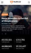 How healthroid.com looks like on a mobile device such as an iPhone.
