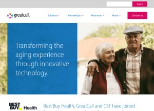 How healthsense.com looks like on a tablet such as an iPad.