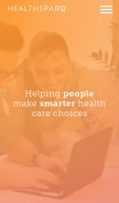 How healthsparq.com looks like on a mobile device such as an iPhone.