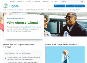 How healthspring.com looks like on a tablet such as an iPad.