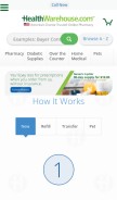 How healthwarehouse.com looks like on a mobile device such as an iPhone.