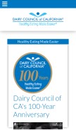 How healthyeating.org looks like on a mobile device such as an iPhone.