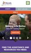 How hearingloss.org looks like on a mobile device such as an iPhone.