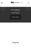 How hecklerdesign.com looks like on a mobile device such as an iPhone.