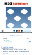 How hedgeaccordingly.com looks like on a mobile device such as an iPhone.