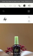 How hejorganic.com looks like on a mobile device such as an iPhone.