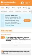 How helahalsingland.se looks like on a mobile device such as an iPhone.