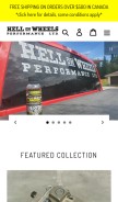 How hellonwheelsperformanceltd.ca looks like on a mobile device such as an iPhone.