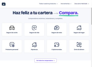 How hellosafe.es looks like on a tablet such as an iPad.