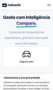 How hellosafe.pt looks like on a mobile device such as an iPhone.