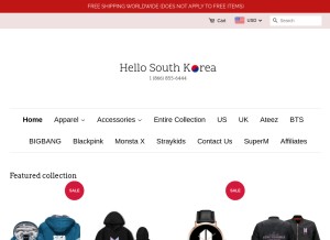 How hellosouthkorea.com looks like on a tablet such as an iPad.