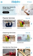 How helpire.com looks like on a mobile device such as an iPhone.