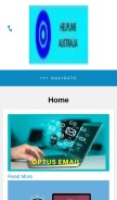 How helplineaustralia.com looks like on a mobile device such as an iPhone.
