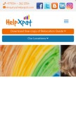 How helpxpat.com looks like on a mobile device such as an iPhone.