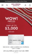 How helzberg.com looks like on a mobile device such as an iPhone.