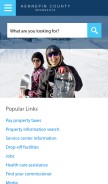 How hennepin.us looks like on a mobile device such as an iPhone.