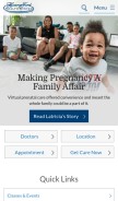 How henryford.com looks like on a mobile device such as an iPhone.