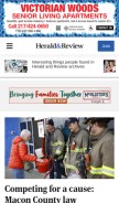 How herald-review.com looks like on a mobile device such as an iPhone.