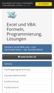 How herber.de looks like on a mobile device such as an iPhone.