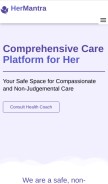 How hermantra.co looks like on a mobile device such as an iPhone.