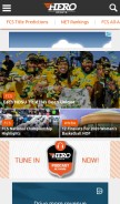 How herosports.com looks like on a mobile device such as an iPhone.