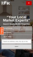 How herrealtors.com looks like on a mobile device such as an iPhone.