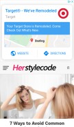 How herstylecode.com looks like on a mobile device such as an iPhone.
