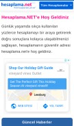 How hesaplama.net looks like on a mobile device such as an iPhone.