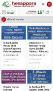 How hesappara.com looks like on a mobile device such as an iPhone.