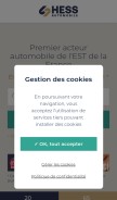 How hessautomobile.com looks like on a mobile device such as an iPhone.