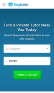 How heytutor.com looks like on a mobile device such as an iPhone.