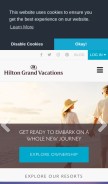 How hgvc.com looks like on a mobile device such as an iPhone.