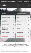 How hhv.de looks like on a mobile device such as an iPhone.
