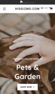 How hi5gizmo.com looks like on a mobile device such as an iPhone.
