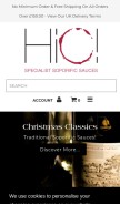 How hic-winemerchants.com looks like on a mobile device such as an iPhone.