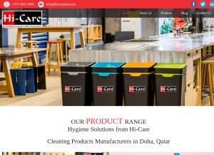 How hicareqatar.com looks like on a tablet such as an iPad.