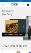 How hideflifestyle.com looks like on a mobile device such as an iPhone.