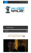 How hidefninja.com looks like on a mobile device such as an iPhone.