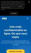 How hidemyass.com looks like on a mobile device such as an iPhone.