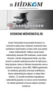 How hidkom.com looks like on a mobile device such as an iPhone.