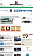 How hidrocalidodigital.com looks like on a mobile device such as an iPhone.