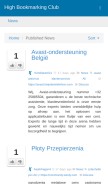 How highbookmarks.club looks like on a mobile device such as an iPhone.