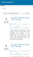 How highbookmarks.info looks like on a mobile device such as an iPhone.