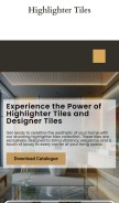 How highlightertiles.in looks like on a mobile device such as an iPhone.