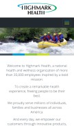 How highmarkhealth.org looks like on a mobile device such as an iPhone.