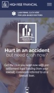 How highriselegalfunding.com looks like on a mobile device such as an iPhone.
