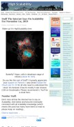How highscalability.com looks like on a mobile device such as an iPhone.